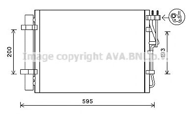 AVA QUALITY COOLING ka5198d -  Конденсатор, кондиционер